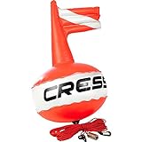 Cressi Competition Float, Boe/Plancette/Pedagni/Accessori per Immersioni, Apnea, Pesca Subacquea, Nuoto Unisex, Rosso Fluo/Bianco, 38.5 EU
