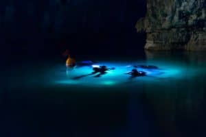 immersione al buio grotta