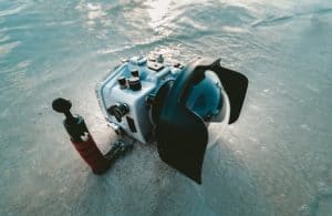 custodia fotocamera subacquea